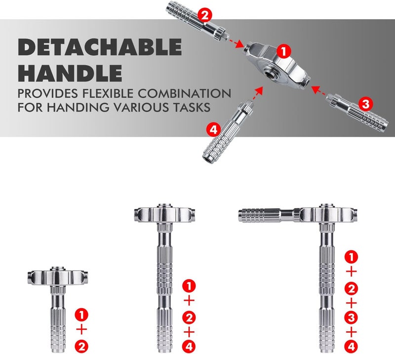VMAN Ratchet Screwdriver Set, 40 in 1 magnetic Screwdriver sets, S2 Steel Bits, DIY Combination Flexible Shaft, Suitable for Furniture Assembly, Precision Electrical Appliance Repair, Bicycle Tools - Image 5